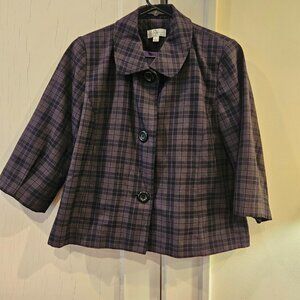 Business or dress Jacket - gray, black and purple
